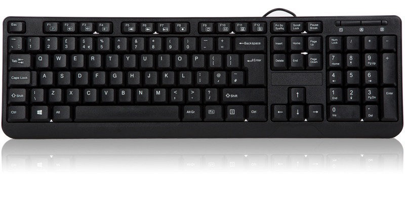 Xenta Black Full Size Keyboard - USB 